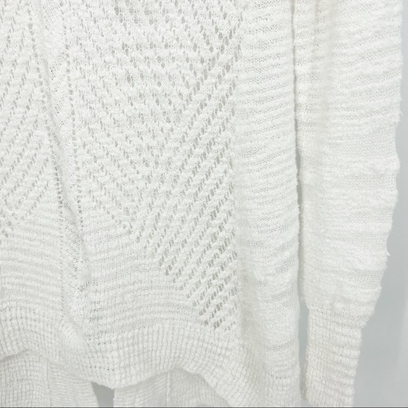 Rebecca Taylor Back Split Open Knit Womens Sweater White Size Small Long Sleeve - Picture 5 of 13